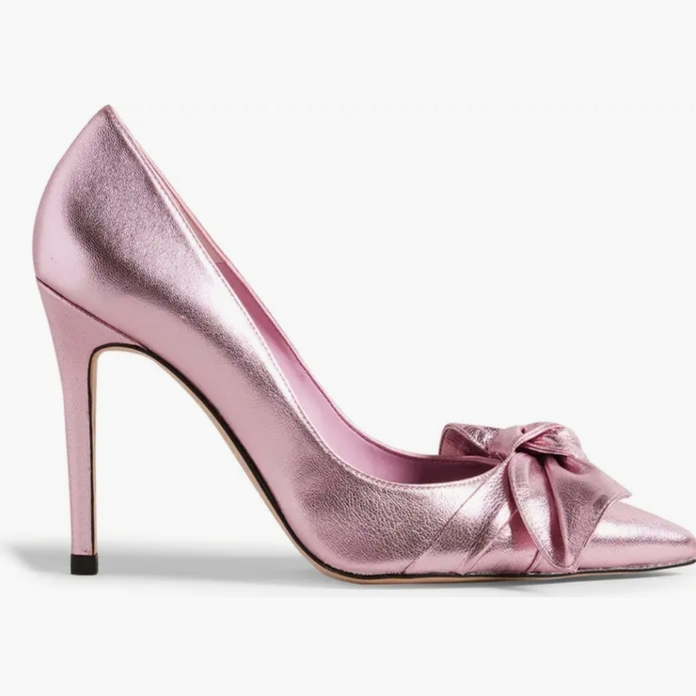 Ted Baker Ryal Metallic Bow Court Pump